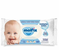 Салфетки влажные детские, Molfix (Молфикс) 60 шт сенситив для чувствительной кожи с крышкой