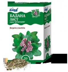 Бадана лист, сырье 50 г 1 шт