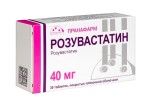 Розувастатин, таблетки покрытые пленочной оболочкой 40 мг 30 шт